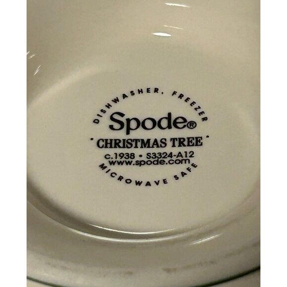 Spode Vintage England Porcelain Pierced Bowl Candy Dish Tree Design 5x5” - Picture 9 of 9